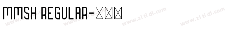 MMSH Regular字体转换